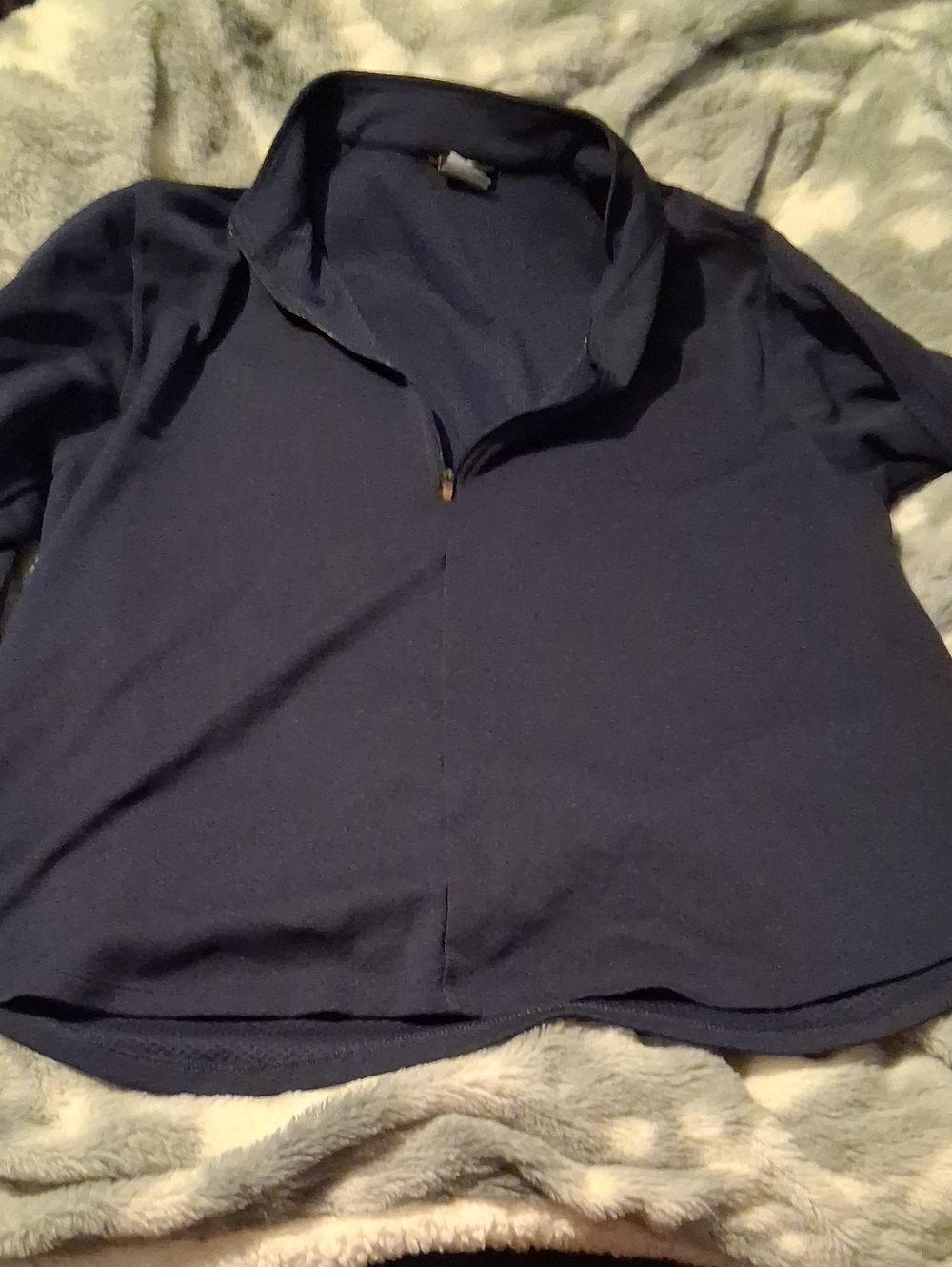 Nike Men's Navy Zip-Up Sweater